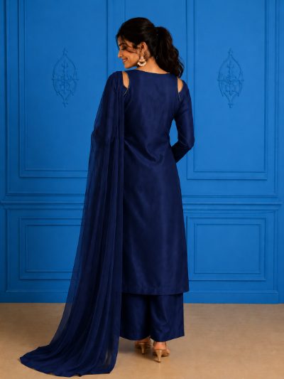 Adaa Bazaar Women's Halter Neck Kurta Set for Festive & Casual Wear